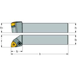 Iscar HELITURN Lever Lock Toolholders - PWLNR /L-X, Right hand thumbnail-0