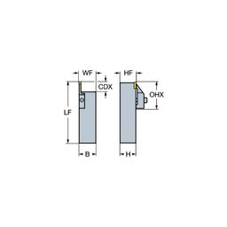 LF150.23 - T-MaxⓇ Shank Tool For Parting And Grooving thumbnail-0