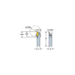 QSLF123E CoroCutⓇ 1-2 QS Shank Tool For Parting And Grooving thumbnail-0