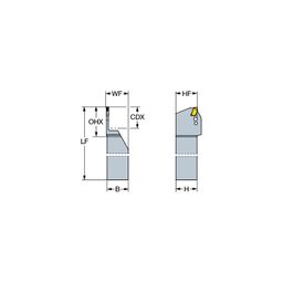 QD-RFG CoroCutⓇ QD Shank Tool For Parting And Grooving thumbnail-0