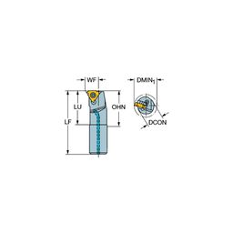 R166 OKF - T-Max® U-Lock Boring Bar for Thread Turning thumbnail-1