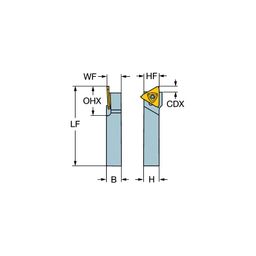 RF123T06 Style CoroCut® 1-2 Shank Tools for Parting and Grooving thumbnail-1