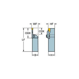 RF151.37  T-Max® Q-Cut Shank Tool for Parting and Grooving thumbnail-1