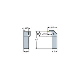 RG123H CoroCutⓇ 1-2 Shank Tool For Face Grooving thumbnail-0