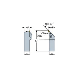 RX123G04 CoroCutⓇ 1-2 Shank Tool For Profiling thumbnail-0