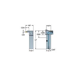 QS-LG123H CoroCutⓇ 1-2 QS Shank Tool For Face Grooving thumbnail-0