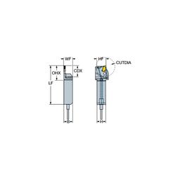 QS-QD Right Hand CoroCutⓇ QD QS Shank Tool For Parting And Grooving thumbnail-0