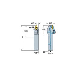 QS-TR-D13NCN CoroTurnⓇ TR QS Shank Tool For Turning thumbnail-0