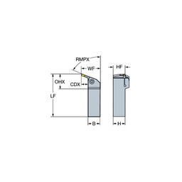 RX123J16 CoroCutⓇ 1-2 Shank Tool For Profiling thumbnail-0