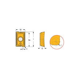 3M AXKT Milling Inserts Grade IC328 thumbnail-1