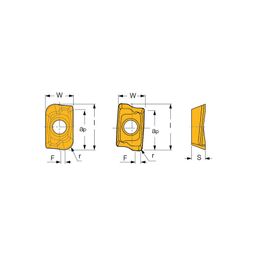 HM90 APKT Milling Inserts Grade IC928 thumbnail-1