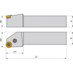 Turning Toolholder ISO P, PSNB 4040 thumbnail-0