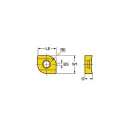 L331.1A CoroMillⓇ 331 Milling Inserts For Slotting Grade H10F thumbnail-0