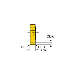 328R13-GM CoroMillⓇ Inserts for Groove Milling Grade 1025 thumbnail-0