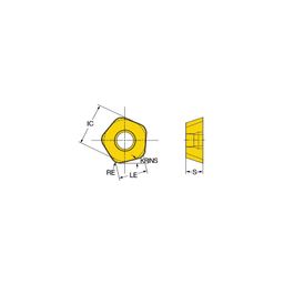 CoroMillⓇ 419N Milling Inserts Grade 1020 thumbnail-0