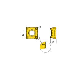 CoroMillⓇ 415N Milling Inserts Grade 1010 thumbnail-0