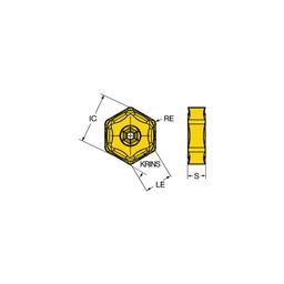 HNEF CoroMillⓇ S-60 Milling Inserts Grade 1020 thumbnail-0