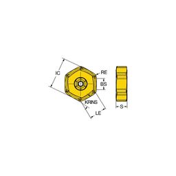 HNEF CoroMillⓇ S-60 Milling Inserts Grade 1010 thumbnail-0