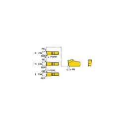 L151.2 T-MaxⓇ Q-Cut Parting Insert Grade 2135 thumbnail-0