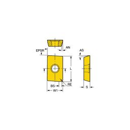 R215.44 U-MaxⓇ Milling Inserts Grade 4040 thumbnail-0