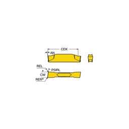 L123G2 CoroCut® 1-2 Parting And Grooving Insert Grade 1125 thumbnail-0