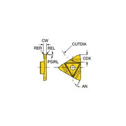 L123U3 CoroCutⓇ 3 Parting Inserts Grade 1125 thumbnail-0