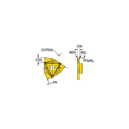 L123T3 CoroCutⓇ 3 Parting Inserts Grade 1125 thumbnail-0