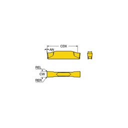 N123F2 CoroCutⓇ 1-2 Grooving Inserts Grade H13A thumbnail-0