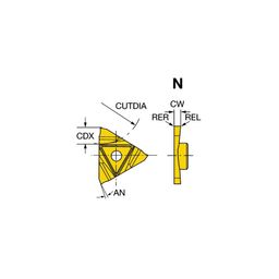 N123T3 CoroCutⓇ 3 Grooving Inserts Grade 1125 thumbnail-0