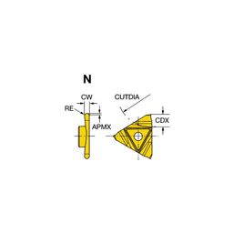 N123U3 CoroCutⓇ 3 Profiling Inserts Grade 1125 thumbnail-0