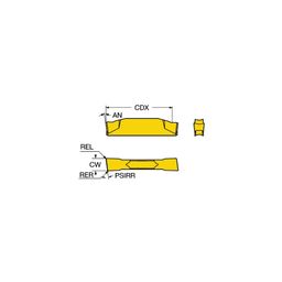 R123H2 CoroCutⓇ 1-2 Parting Inserts Grade 2135 thumbnail-0