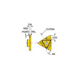 R123U3 CoroCutⓇ 3 Parting Inserts Grade 1125 thumbnail-0