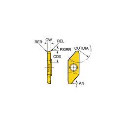 MACL CoroCutⓇ XS Parting Inserts Grade H13A thumbnail-0