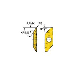 MABR 3 CoroCutⓇ XS Turning Inserts Grade H13A thumbnail-0