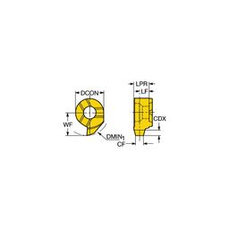 MB-07TH - SA CoroCutⓇ MB Solid Carbide Head For Thread Turning Grade 1025 thumbnail-0