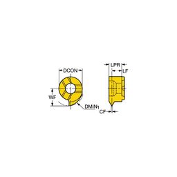 MB-07TH - UN CoroCutⓇ MB Solid Carbide Head For Thread Turning Grade 1025 thumbnail-0