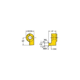 MB-11FA CoroCutⓇ MB Solid Carbide Head For Face Grooving Grade 1025 thumbnail-0