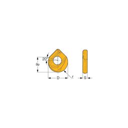 HBF-QF Milling Inserts  Grade IC908 thumbnail-1