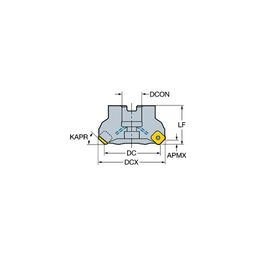 A345 CoroMillⓇ 345 Face Milling Cutter Body thumbnail-0