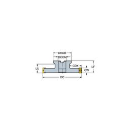 R331.32 CoroMillⓇ 331 Adjustable Full Side And Face Disc Milling Cutter thumbnail-0