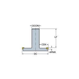 R331.52 CoroMillⓇ 331 Adjustable Half Side And Back Face Disc Milling Cutter
 thumbnail-0