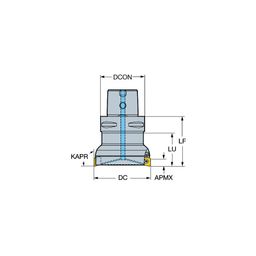 R590 CoroMillⓇ Century Square Shoulder Milling Cutter
 thumbnail-0