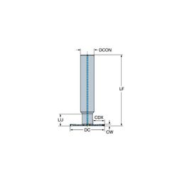 QD-KC CoroMillⓇ QD Indexable Grooving And Parting Off Cutter thumbnail-0