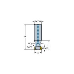 R390 CoroMillⓇ 390 Square Shoulder Milling Cutter thumbnail-0