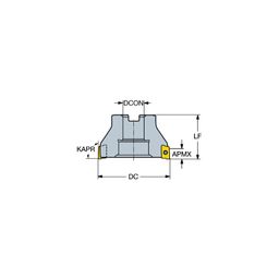 R390 CoroMillⓇ 390 Square Shoulder Milling Cutter - Arbor thumbnail-0