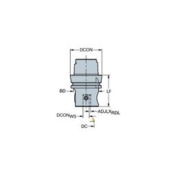 Series 392.41037A HSK To Fine Boring Head Adaptor thumbnail-0