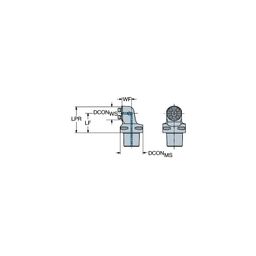 C3-570.25 Coromant CaptoⓇ To CoroTurnⓇ SL Adaptor thumbnail-0