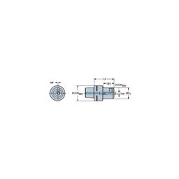 C3-CXS-42 Coromant CaptoⓇ To CoroTurnⓇ XS Adaptor thumbnail-0