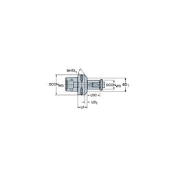 C6-391.10 Coromant CaptoⓇ To Side And Face Mill Arbor Adaptor
 thumbnail-0