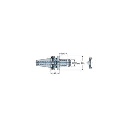 A1B08 -40 ISO 7388-1 To Side And Face Mill Arbor Adaptor
 thumbnail-0